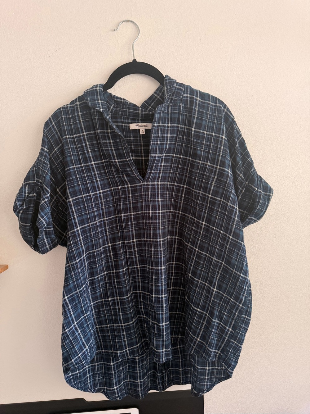 Madewell oversized flannel top